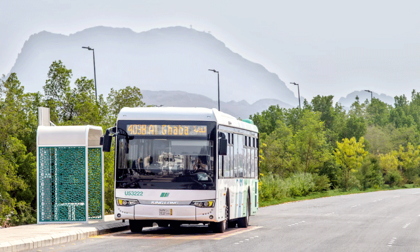 bus in shuttle bus service at madinah