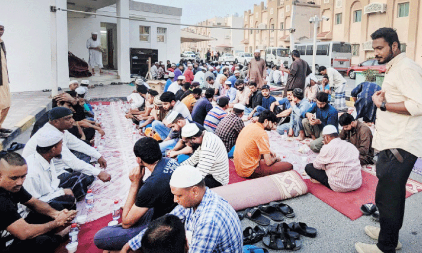iftar meet in labour camp