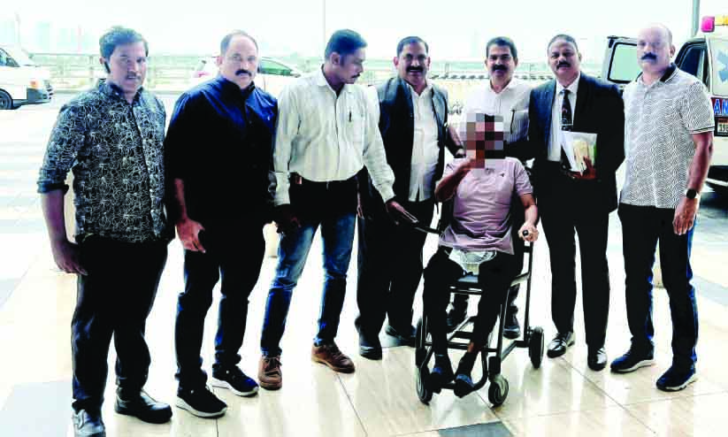 കൂ​ട്ടാ​യ ശ്ര​മ​ഫ​ല​മാ​യി ക​ണ്ണൂ​ർ സ്വ​ദേ​ശി രാ​ജീ​വ​ൻ നാ​ട്ടി​ലെ​ത്തി