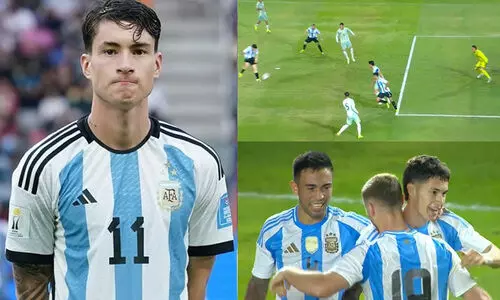 അതിശയ ഗോളുമായി അർജന്റീന അണ്ടർ 23 താരം മത്യാസ് സൂലെ -വിഡിയോ അതിശയ ഗോളുമായി അർജന്റീന അണ്ടർ 23 താരം മത്യാസ് സൂലെ -വിഡിയോ