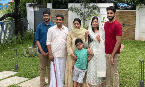 haris kattakath and family