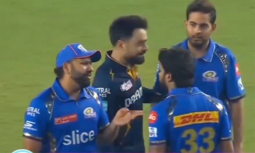 ആകാശ് അംബാനിയുടെ മുന്നിൽവെച്ച് ഹാർദികിനെ ശകാരിച്ച് രോഹിത്, സാക്ഷിയായി റാഷിദ് ഖാൻ; വിഡിയോ വൈറൽ