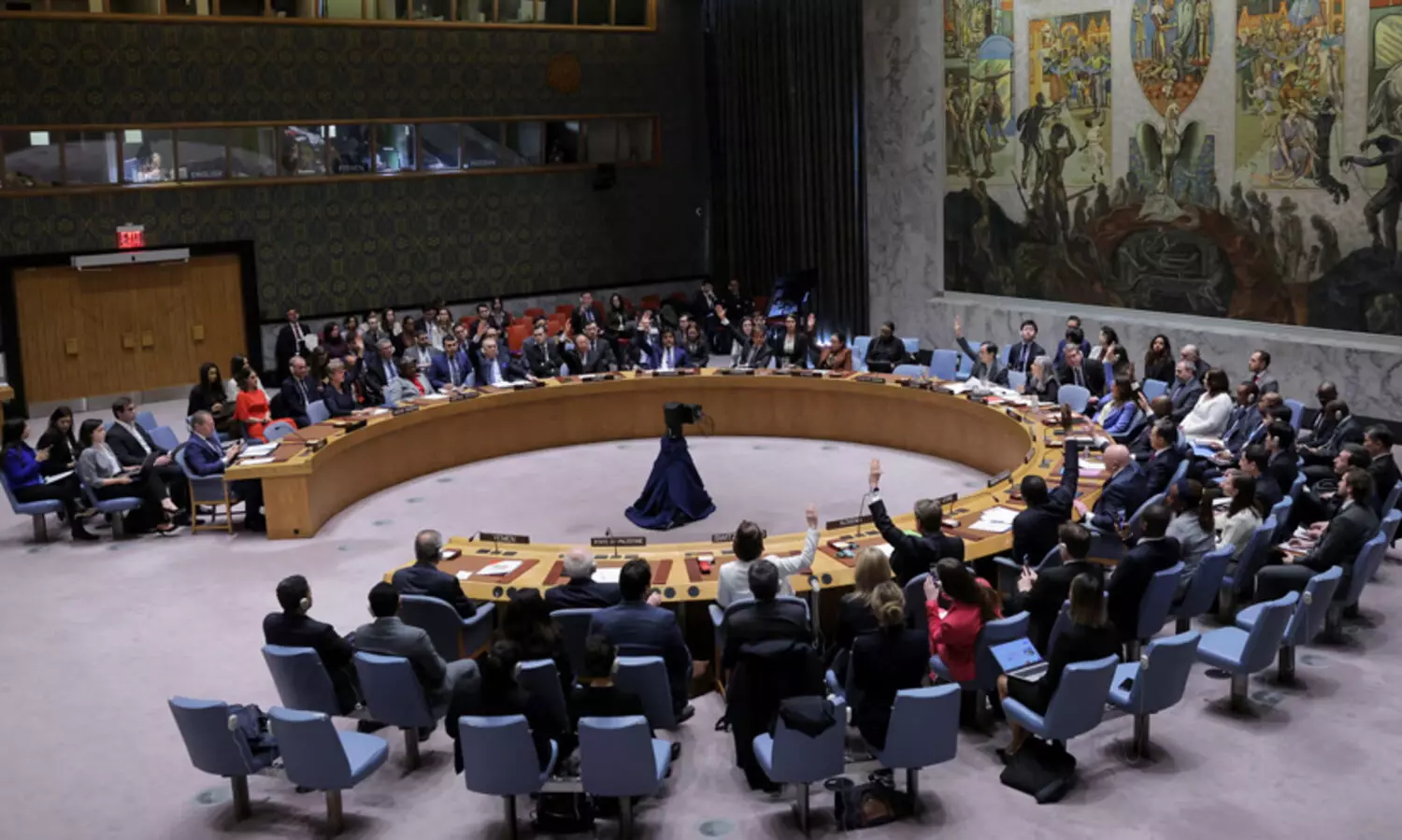 ഗസ്സ വെടിനിർത്തൽ പ്രമേയം യു.എൻ രക്ഷാ സമിതി പാസാക്കി; അമേരിക്ക വിട്ടുനിന്നു