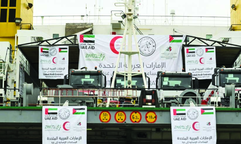 ഗ​സ്സ​ക്ക്​ സ​ഹാ​യ​വു​മാ​യി മൂ​ന്നാ​മ​ത്തെ ക​പ്പ​ൽ പു​റ​പ്പെ​ട്ടു