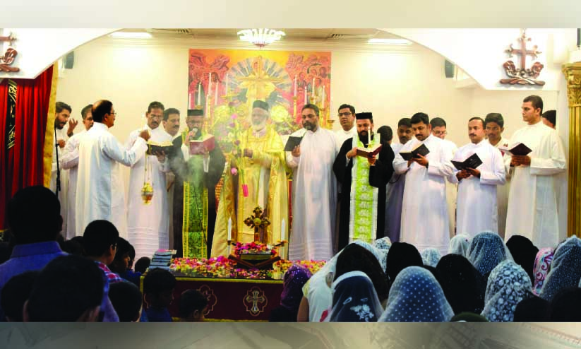 അ​ബൂ​ദ​ബി സെ​ന്‍റ്​ ജോ​ർ​ജ് ഓ​ർ​ത്ത​ഡോ​ക്സ്​ ക​ത്തീ​ഡ്ര​ലി​ൽ ഓ​ശാ​ന​പ്പെ​രു​ന്നാ​ൾ