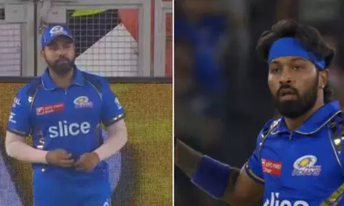 എന്തൊരു അഹങ്കാരി...; രോഹിത്തിനെ ഫീല്‍ഡിങ് സ്ഥാനത്ത് നിന്ന് മാറ്റിയ ഹാർദിക്കിനെതിരെ ആരാധകർ