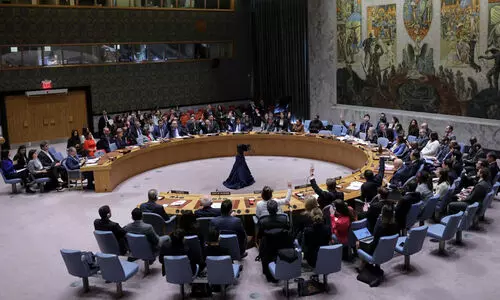 ഗസ്സ വെടിനിർത്തൽ പ്രമേയം യു.എൻ രക്ഷാ സമിതി പാസാക്കി; അമേരിക്ക വിട്ടുനിന്നു