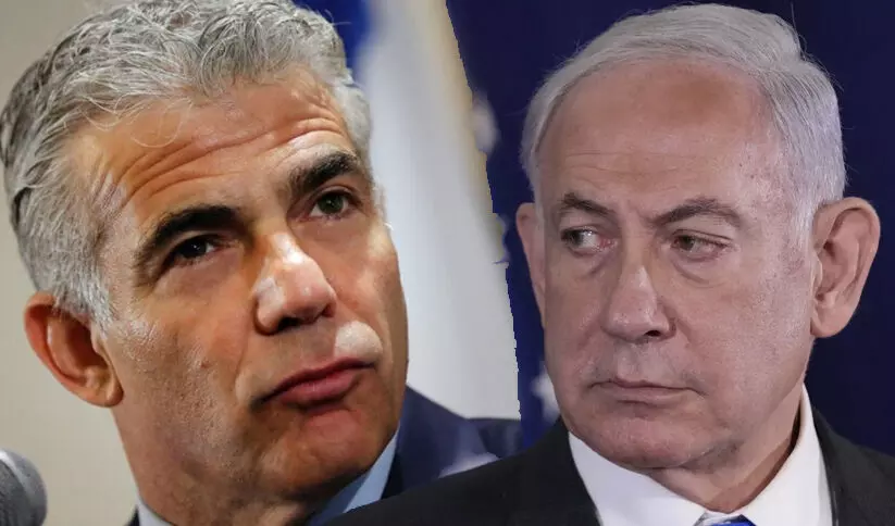 Yair Lapid, benjamin Netanyahu Yair Lapid, benjamin Netanyahu