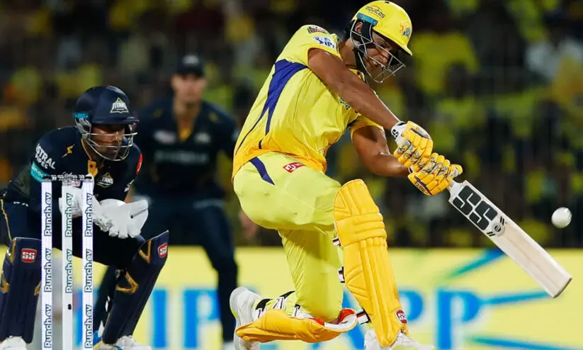 ശിവം ദുബെക്ക് അർധസെഞ്ച്വറി; ഗുജറാത്തിനെതിരെ ചെന്നൈക്ക് മികച്ച സ്കോർ