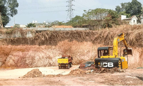 extracting sand illegally