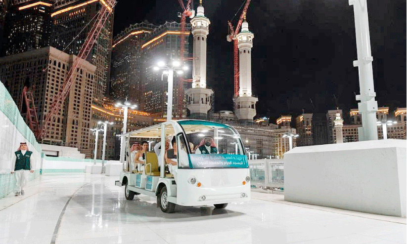 golf cars for tawaf at haram