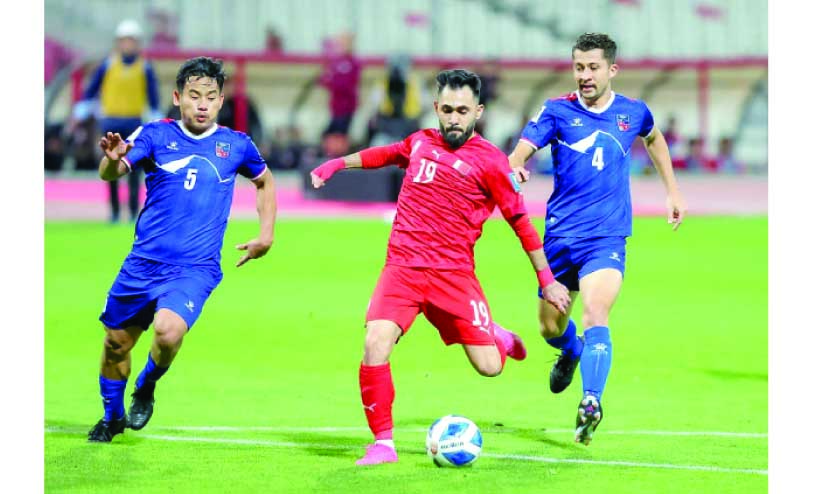 ലോകകപ്പ് യോഗ്യത മത്സരം: ബഹ്റൈന് വിജയം ലോകകപ്പ് യോഗ്യത മത്സരം: ബഹ്റൈന് വിജയം