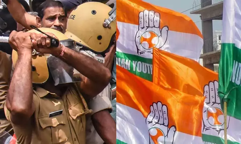 Youth Congress, kerala police Youth Congress, kerala police