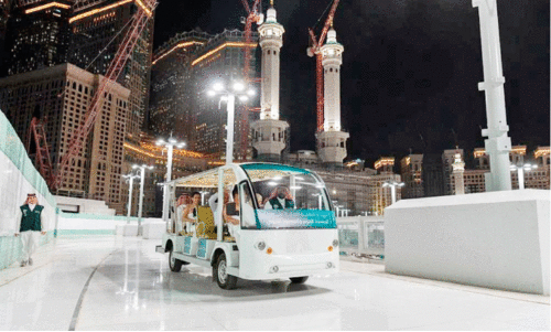 golf cars for tawaf at haram