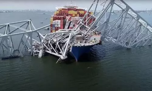 അമേരിക്കയിൽ ചരക്കുകപ്പലിടിച്ച് പാലം തകർന്ന സംഭവം; രണ്ടുപേരുടെ മൃതദേഹം കണ്ടെത്തി