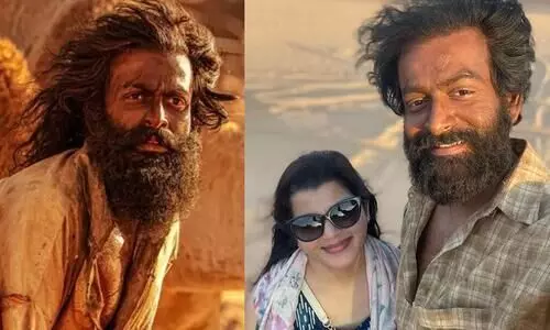 Supriya Pens HeartTouching Note To Husband Prithviraj Sukumarans Aadujeevitham Movie Life