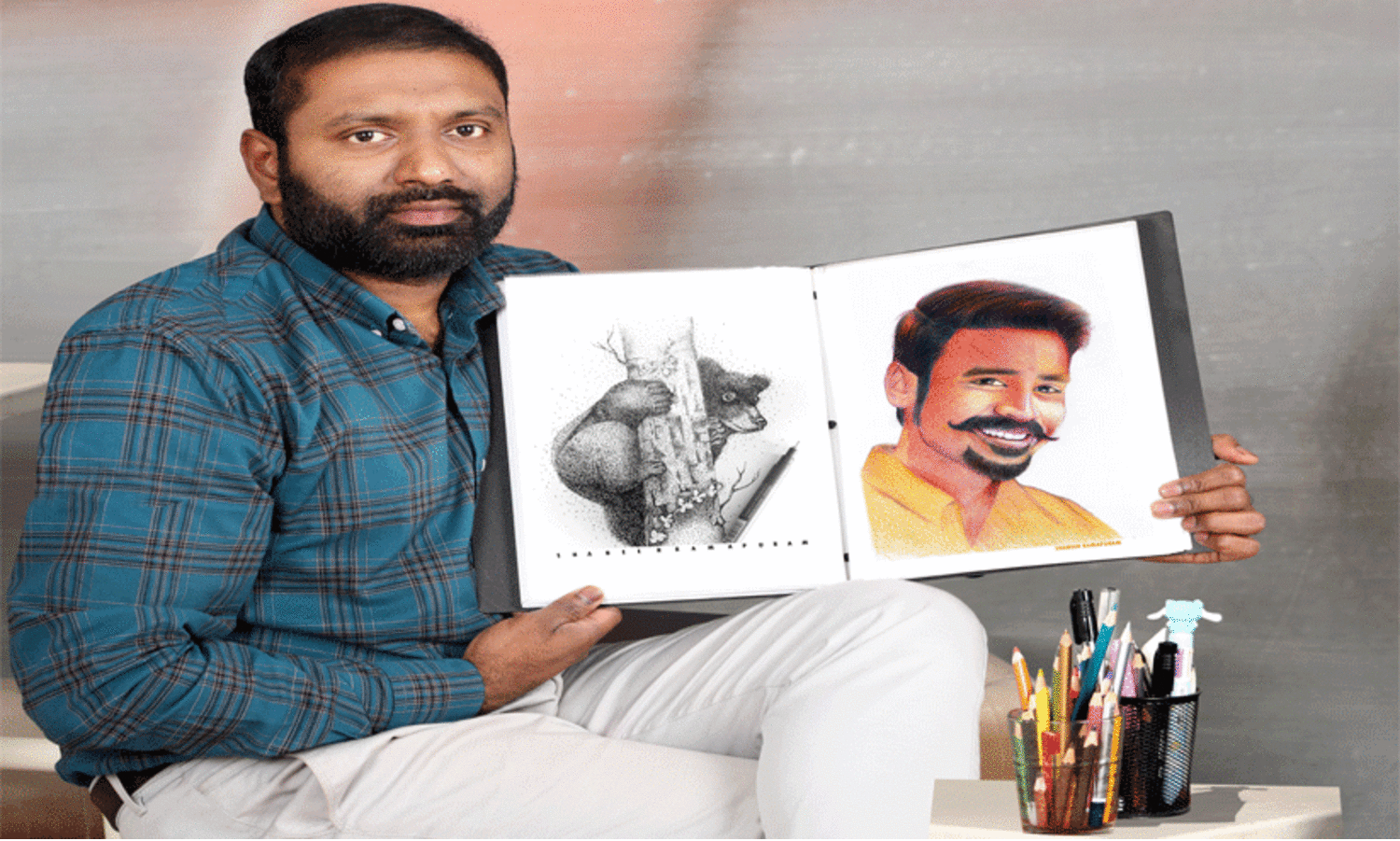 ഷബീർ അലി എന്ന പ്രവാസി കലാകാരൻ