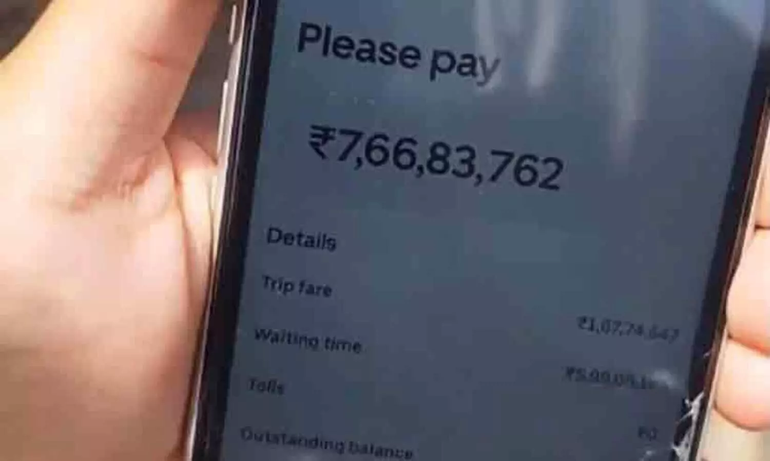 62 രൂപ ചാർജ് വരുന്ന യാത്രക്കായി ഉബർ വിളിച്ച യാത്രക്കാരന് 7.66​ കോടിയുടെ ബില്ല്; പ്രതികരിച്ച് കമ്പനി