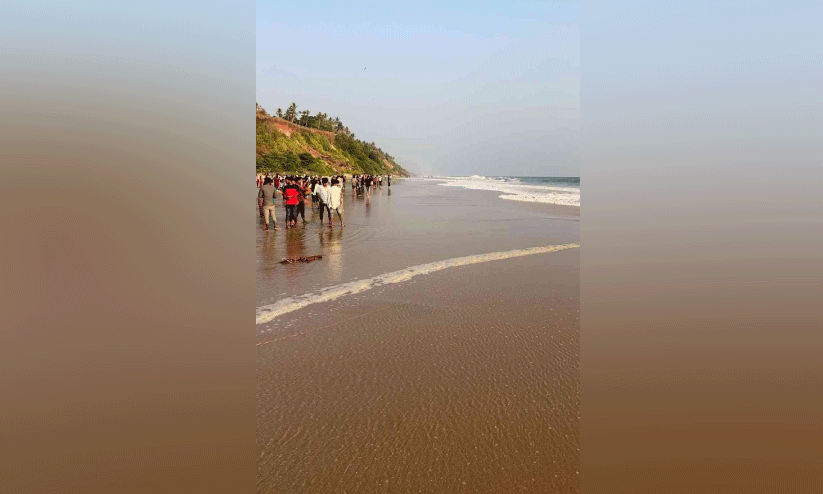 പാപനാശത്ത് കടൽ കരയിലേക്ക് കയറി; സുരക്ഷാനിയന്ത്രണങ്ങൾ രക്ഷയായി