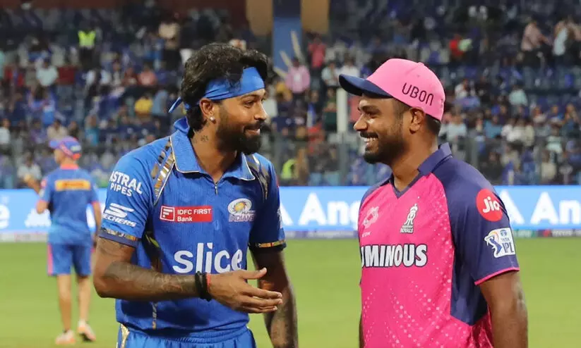 മുംബൈക്കെതിരെ ടോസ് നേടിയ രാജസ്ഥാൻ ബൗളിങ് തെരഞ്ഞെടുത്തു മുംബൈക്കെതിരെ ടോസ് നേടിയ രാജസ്ഥാൻ ബൗളിങ് തെരഞ്ഞെടുത്തു