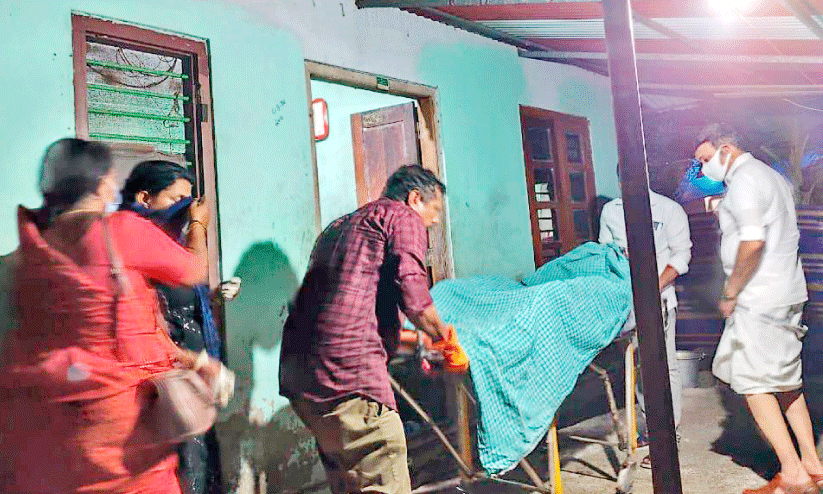 shifting tired old man to hospital