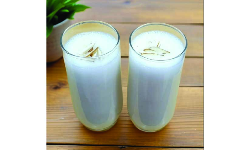 Koova Podi apple milkshake, കൂ​വ​പ്പൊ​ടി ആ​പ്പി​ൾ മി​ൽ​ക്ക് ഷേ​ക്ക്