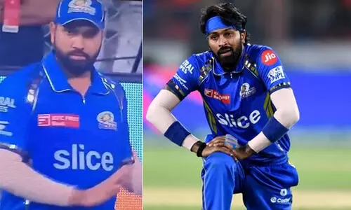 പാണ്ഡ്യക്കെതിരായ പരിഹാസം തുടർന്ന് കാണികൾ; നിർത്താൻ ആംഗ്യം കാണിച്ച് രോഹിത് ശർമ