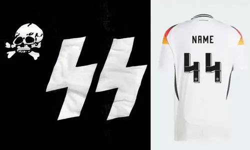 ‘നാസി’ ചിഹ്നവുമായി സാമ്യമെന്ന്; ജർമനിയുടെ 44ാം നമ്പർ കിറ്റ് വാങ്ങുന്നതിൽനിന്ന് ആരാധകരെ വിലക്കി അഡിഡാസ്