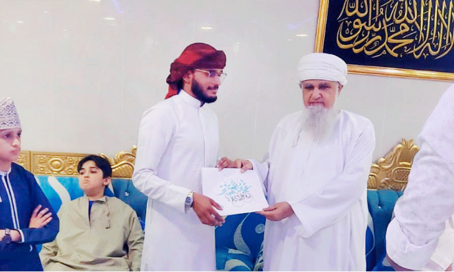 muhammed Jaseem with handwitten quran