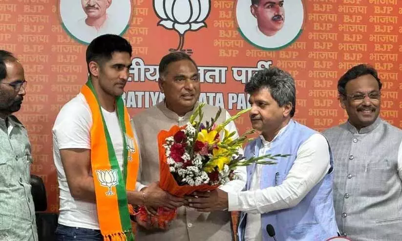 ബോക്സറും കോൺഗ്രസ് അംഗവുമായിരുന്ന വിജേന്ദർ സിങ് ബി.ജെ.പിയിൽ ചേർന്നു