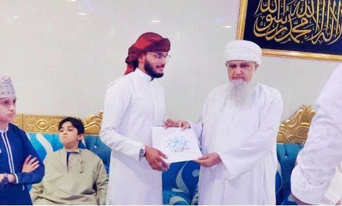 muhammed Jaseem with handwitten quran