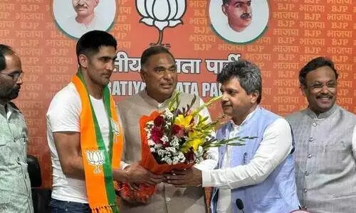 ബോക്സറും കോൺഗ്രസ് അംഗവുമായിരുന്ന വിജേന്ദർ സിങ് ബി.ജെ.പിയിൽ ചേർന്നു