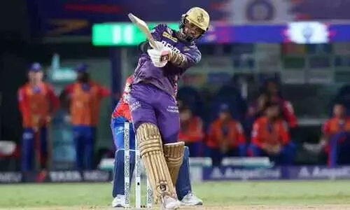 തകർത്തടിച്ച് കൊൽക്കത്തക്കാർ; ഡൽഹിക്കെതിരെ കൂറ്റൻ സ്കോർ