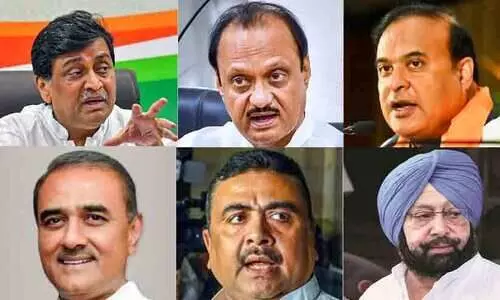 കൂറുമാറൂ, നിരപരാധികളാകൂ; അഴിമതി ആരോപണം നേരിട്ട 25 പ്രതിപക്ഷ നേതാക്കൾ ബി.ജെ.പിയിൽ എത്തിയതോടെ കേസ് ആവിയായി കൂറുമാറൂ, നിരപരാധികളാകൂ; അഴിമതി ആരോപണം നേരിട്ട 25 പ്രതിപക്ഷ നേതാക്കൾ ബി.ജെ.പിയിൽ എത്തിയതോടെ കേസ് ആവിയായി