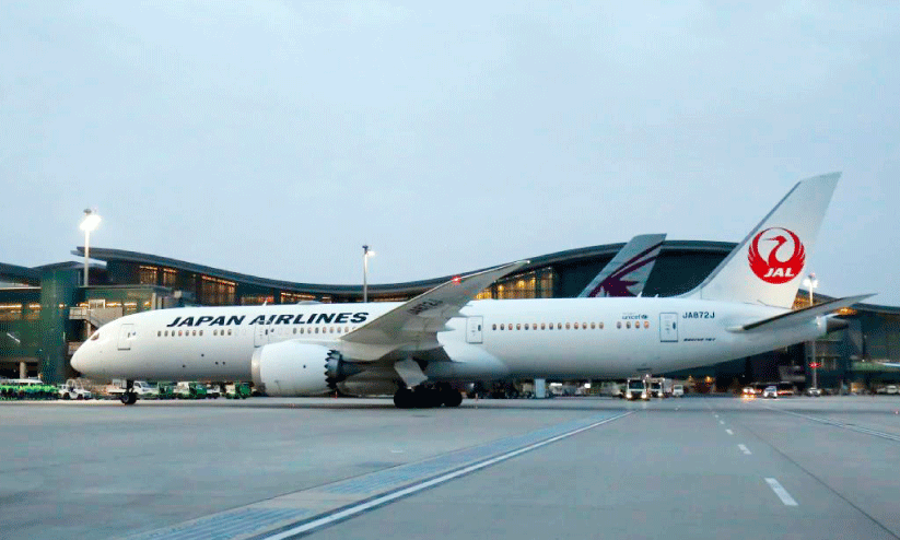 Japan Airines at Hamad Airport Japan Airines at Hamad Airport