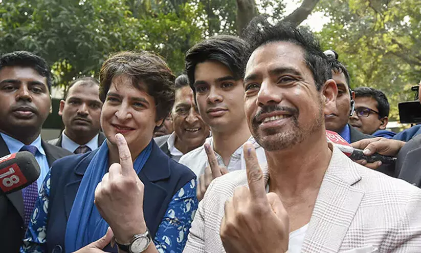 ‘ഞാൻ മത്സരിക്കണമെന്ന് ജനം ആഗ്രഹിക്കുന്നു’; അമേത്തിയിൽ മത്സരിക്കുമെന്ന സൂചന നൽകി റോബർട്ട് വദ്ര ‘ഞാൻ മത്സരിക്കണമെന്ന് ജനം ആഗ്രഹിക്കുന്നു’; അമേത്തിയിൽ മത്സരിക്കുമെന്ന സൂചന നൽകി റോബർട്ട് വദ്ര