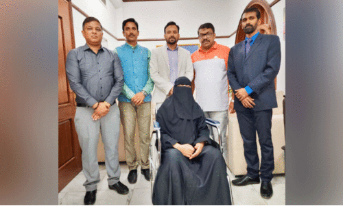 hajarabi with indian embassy officials and social activists