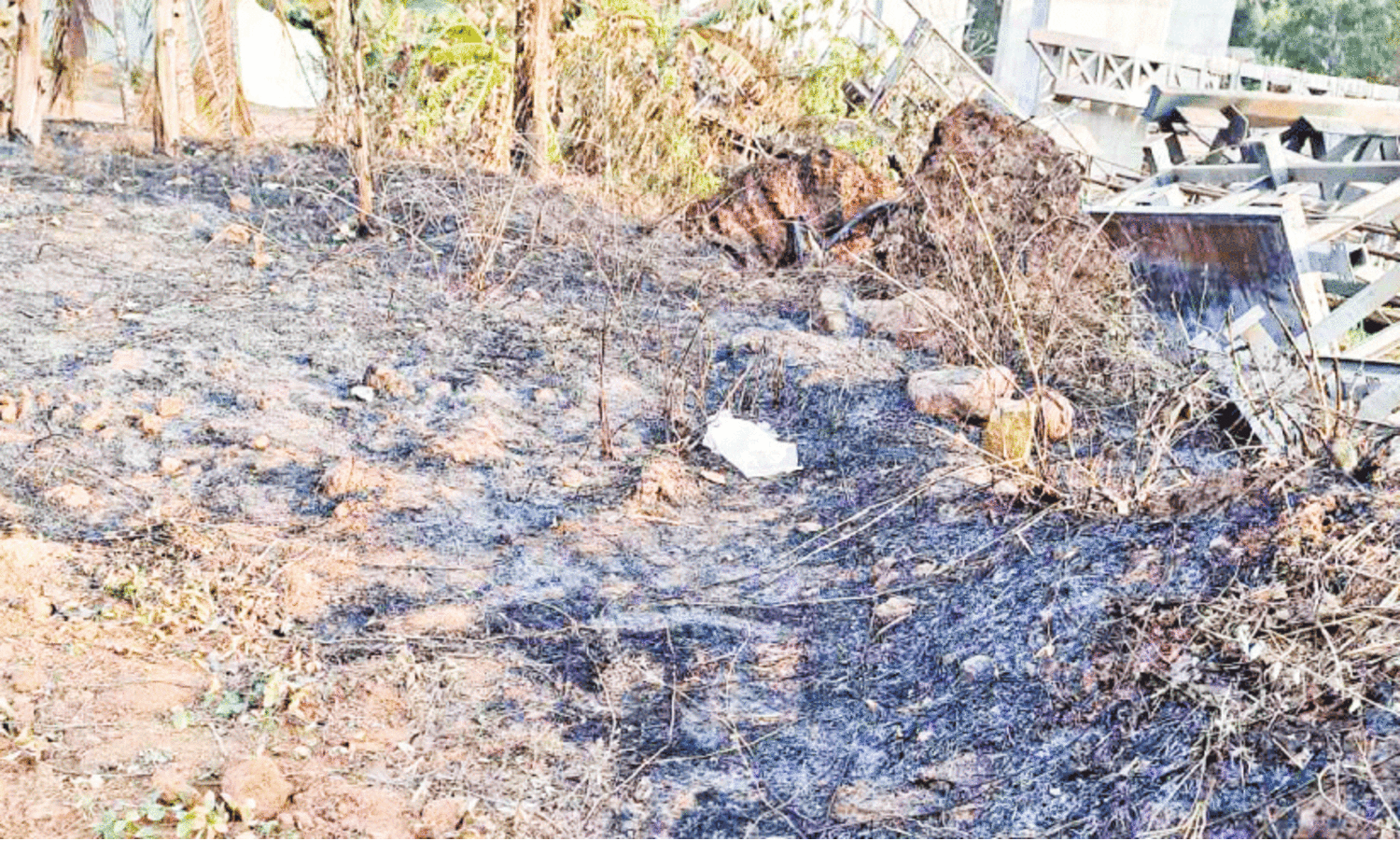 fire from welding machine