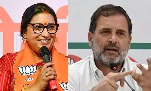 ‘ഡൽഹിയിൽ ഹഗ്ഗിങ്, കേരളത്തിൽ ബെഗ്ഗിങ്, കർണാടകയിൽ തഗ്ഗിങ്’; കോൺഗ്രസിനും രാഹുലിനുമെതിരെ പരിഹാസവുമായി സ്മൃതി ഇറാനി