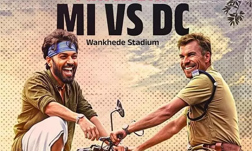 David warner shares malayalam movie Ayyappanum koshiyum model ipl poster with hardik pandya David warner shares malayalam movie Ayyappanum koshiyum model ipl poster with hardik pandya