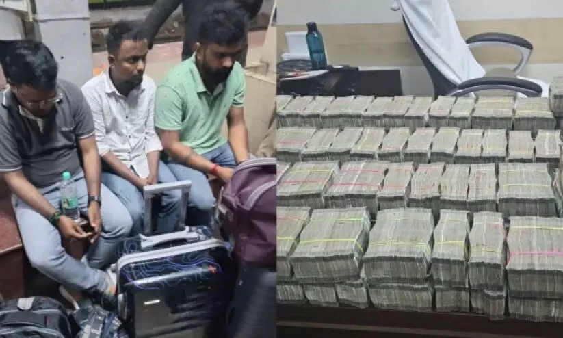 നാലുകോടിയുമായി പിടിയിലായത് ബി.ജെ.പി സ്ഥാനാർഥിയുടെ ഹോട്ടൽ മാനേജർ; പണം കടത്തിയത് സ്ഥാനാർഥിയുടെ നിർദേശപ്രകാരമെന്ന് പ്രതികൾ