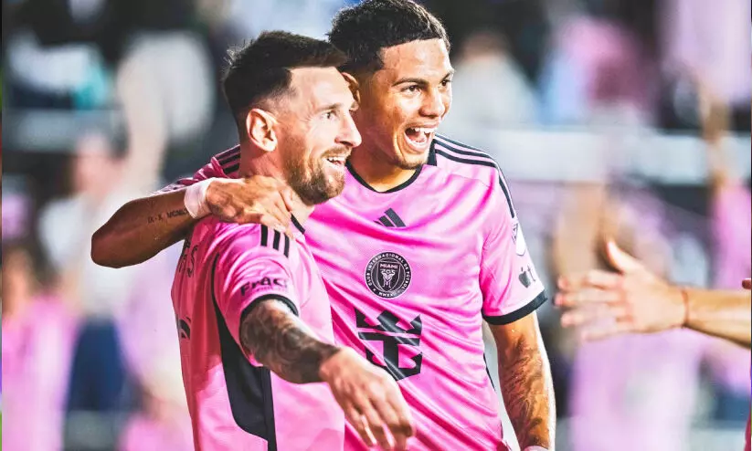 തിരിച്ചുവരവിൽ മെസ്സി ഗോളടിച്ചിട്ടും ഇൻറർ മയാമിക്ക് സമനില (2-2) തിരിച്ചുവരവിൽ മെസ്സി ഗോളടിച്ചിട്ടും ഇൻറർ മയാമിക്ക് സമനില (2-2)