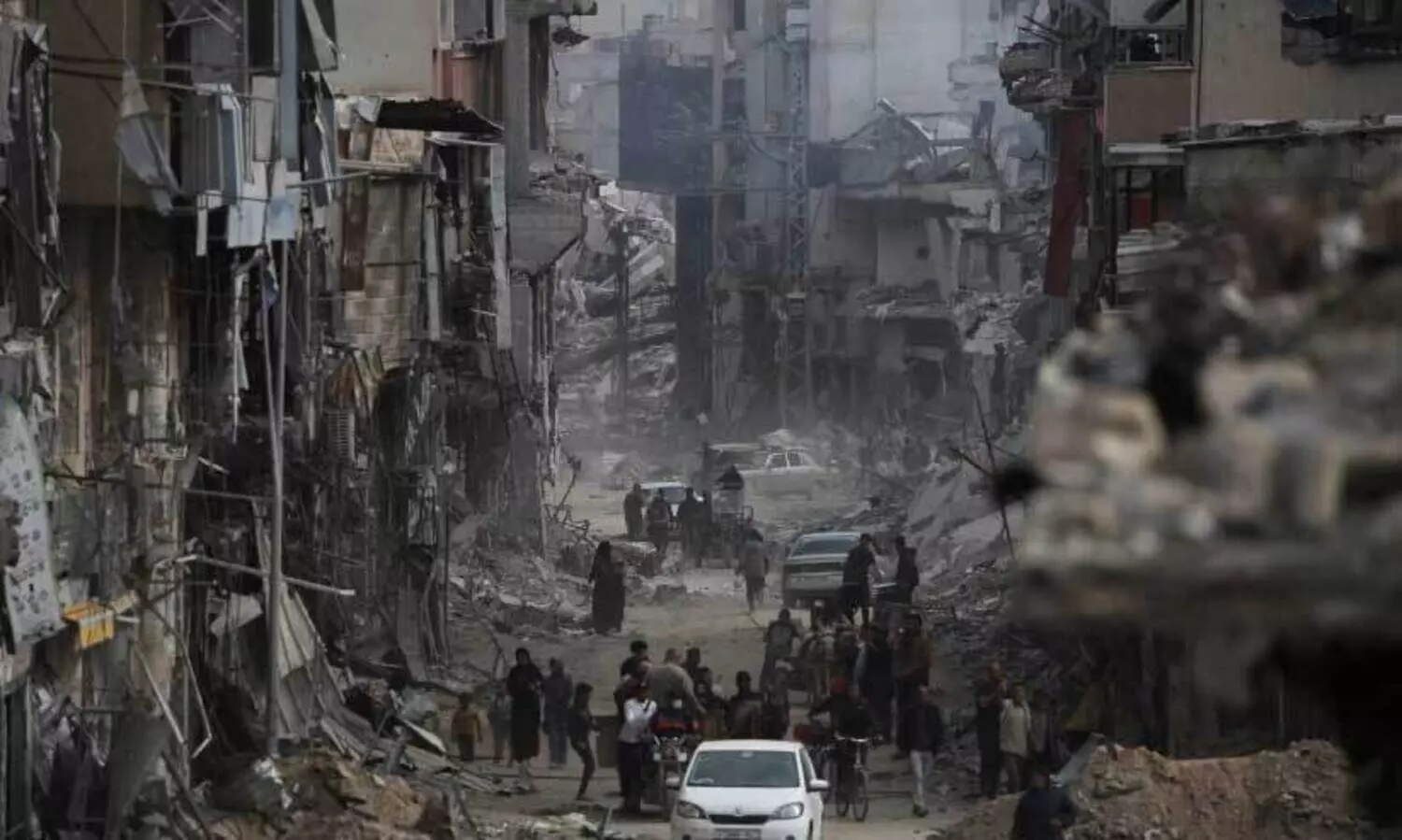 ഇസ്രായേൽ മടങ്ങിയ ഖാൻ യൂനുസ് പ്രേതനഗരം