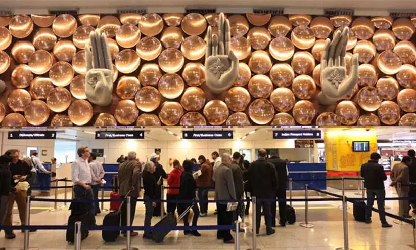 Bomb threat at Delhi airport; Two people were arrested