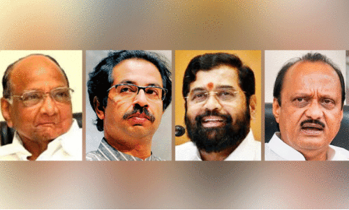 sharath pawar, udhav thakare, eknath shinde, ajith pawar