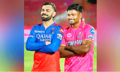 Sanju samson with Virat kohli