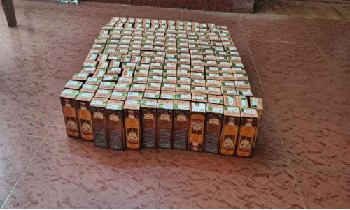 തെരഞ്ഞെടുപ്പ് പരിശോധനക്കിടെ മദ്യം പിടികൂടി