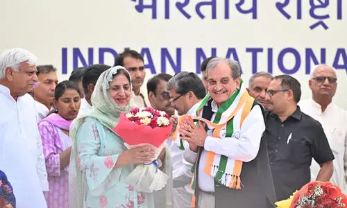Former Union Minister Birender Singh left BJP and joined Congress