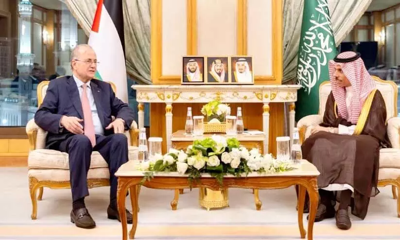 palestine prime minister and saudi foreign minister meeting palestine prime minister and saudi foreign minister meeting