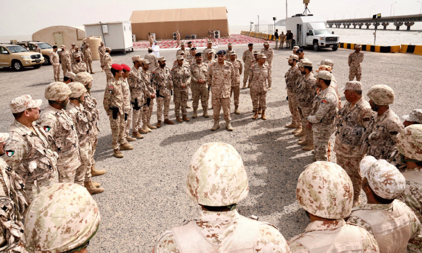 army chief of staff air marshal bandar al mesin with soldiers army chief of staff air marshal bandar al mesin with soldiers